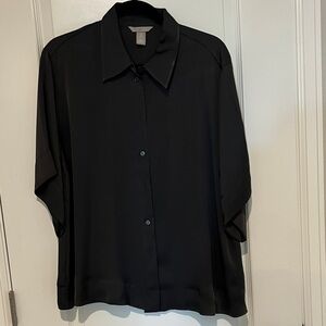 H&M Black Relaxed Fit Blouse